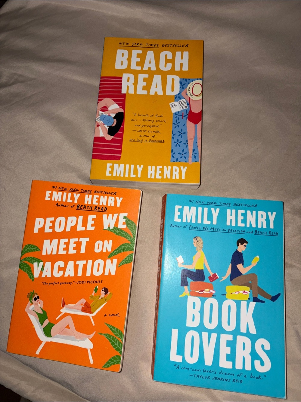 Emily Henry Paperback Book Bundle — Beach Read, People We Meet…, Book Lovers